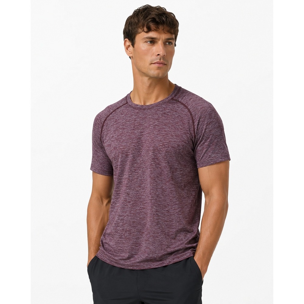 Lululemon Metal Vent Tech Short Sleeve Shirt Maroon Large